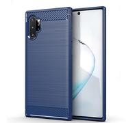 Jhxtech Funda para Galaxy Note 10 Plus, Galaxy Note 10+ 5G SM-N976F, funda ultradelgada con absorción de golpes, fibra de carbono y goma TPU, fundas protectoras para Samsung Galaxy Note 10+, color