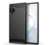 Jhxtech Funda para Galaxy Note 10 Plus, Galaxy Note 10+ 5G SM-N976F, funda ultradelgada con absorción de golpes, fibra de carbono y goma TPU, fundas protectoras para Samsung Galaxy Note 10 Plus, color