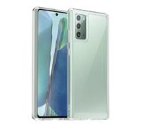 Jhxtech Funda para Galaxy Note 20 5G, Samsung Note 20 SM-N980F SM-N981B, Funda Ultrafina, Transparente, Parte Trasera de policarbonato Duro + Parachoques de Silicona TPU Suave a Prueba de Golpes para