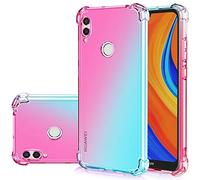 Jhxtech Funda para Huawei Honor 10 Lite, Huawei P Smart 2019, transparente, bonita degradada, delgada, antiarañazos, flexible, TPU, a prueba de golpes, funda protectora para Huawei P Smart 2019