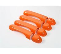 JHYBDP Embellecedor Para Manija De Puerta Auto Para Jeep Para Renegade 2015+ Delantero Trasero Exterior Lateral Pegatinas Cubierta Embellecedor Manija Puerta Exterior Coche(naranja 1)