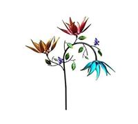 JHzood 3D Unique and Magical Metal Windmill Spin, Wind Spinners For Garden, Wind Spinners Stakes Ornaments for Yard, Wind Spinner Windmill, Wind Sculpture Spinner (Sun Flower)