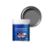 JHzood Pintura convertidora de óxido para metales, protección anticorrosiva multiuso, uso en interiores y exteriores, 8 colores, segura y eficaz, ideal para barandillas y automóviles (Grey, 1000g)