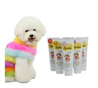 JHzood Tinte Profesional para el Pelo de Mascotas de 80 g, 12 Colores Semipermanentes, No Irritante,Apto para Perros, Gatos y Caballos.Ideal para Cachorros y Mascotas Adultas. (03# Naranja)