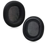 JHZZWJ Almohadillas de repuesto para auriculares SteelSeries Arctis 3, 5, 7, 9, 9X, Pro Gaming Headphones de piel sintética en color negro para consolas de juegos, PC, dispositivos móviles