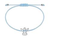 Ji liangli El ángel de la guarda teje la cuerda con una correa tejida ajustable, una cuerda tejida por el ángel y una cuerda de amistad hecha a mano, adecuada para bautizar o regalar a la niña (azul)