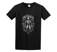 JI YANG HONG Saitama Hero For Fun One Punch College Style Distressed Dance Cool T-Shirt Black 3XL