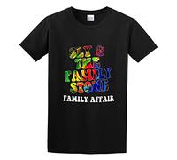 JI YANG HONG Sly Stone Family Affair Custom Design Handsome Beautiful Cool Lucky Pullover Top T-Shirt Black L