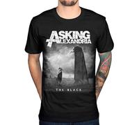 JIA YU HAO Asking Alexandria The Black Unisex 100% Cotton Short-Sleeve T-Shirts Black XL