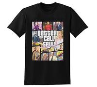 JIA YU HAO Better Call Saul Unisex 100% Cotton Short-Sleeve T-Shirts Black L