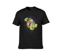 JIA YU HAO Destroy The Vegans Unisex 100% Cotton Short-Sleeve T-Shirts Black S