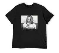 JIA YU HAO Johnny Depp Maglietta da uomo Johnny Depp Blow Unisex 100% Cotton Short-Sleeve T-Shirts Black XL
