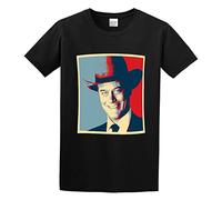 JIA YU HAO Jr Ewing Dallas Hope Rip TV Icon Fan Unisex 100% Cotton Short-Sleeve T-Shirts Black L