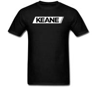JIA YU HAO Keane Logo Unisex 100% Cotton Short-Sleeve T-Shirts Black S