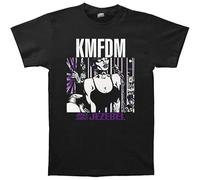JIA YU HAO KMFDM Juke Joint Jezebel Unisex 100% Cotton Short-Sleeve T-Shirts Black M