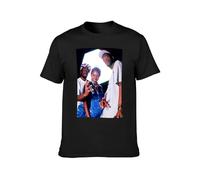 JIA YU HAO Lauryn Hill The Fugees Group Unisex 100% Cotton Short-Sleeve T-Shirts Black XL