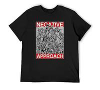 JIA YU HAO Negative Approach Brian Walsby Limited To 300 Punk Rare Unisex 100% Cotton Short-Sleeve T-Shirts Black L
