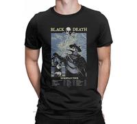 JIA YU HAO Plague Doctor European Black Death Tour Awesome Unisex 100% Cotton Short-Sleeve T-Shirts Black M