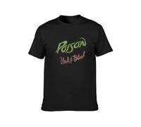 JIA YU HAO Poison Flesh & Blood Vintage Concert Tour Unisex 100% Cotton Short-Sleeve T-Shirts Black L
