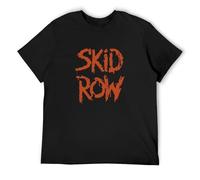 JIA YU HAO Skid Row Slave To The Grind Tour 1991 Metal Music Merch Unisex 100% Cotton Short-Sleeve T-Shirts Black XXXL