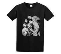 JIA YU HAO Soul Music Legends The Drifters Unisex 100% Cotton Short-Sleeve T-Shirts Black XL