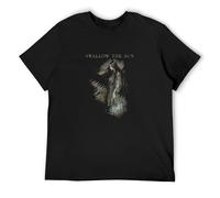 JIA YU HAO Swallow The Sun Wings Unisex 100% Cotton Short-Sleeve T-Shirts Black M