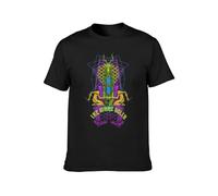 JIA YU HAO The Mars Volta Music Tour Unisex 100% Cotton Short-Sleeve T-Shirts Black L