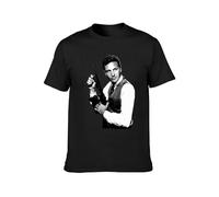 JIA YU HAO The Untouchables 1960 Film Unisex 100% Cotton Short-Sleeve T-Shirts Black XL