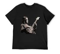JIA YU HAO Vitality Jaco Pastorius Jazz Unisex 100% Cotton Short-Sleeve T-Shirts Black XL