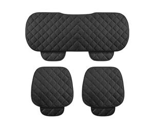 JIABAOCA A Medida Cojín Asiento Coche para VW T-ROC 2018-2023,Suave Cojín de Asiento,Funda Transpirable,Protector Asiento Delantero Trasero Accesorios,A-Black