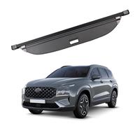 JIABAOCA Coche Maletero Cubierta Carga RetráCtil para Hyundai Santa fe 2021-2023, Maletero Trunk Estante Privacidad Cargo Protectora Cubierta Bandeja RetráCtil para Maletero Trasero