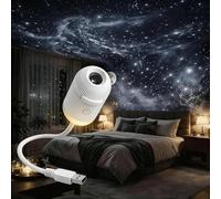 JIABAOZ 2-in-1 Galaxy Projector Night Light, Multifunctional Portable Starry Sky Night Light Projector, 360° Rotating USB Powered with HD Films for Car and Bedroom Decoration (24-image)