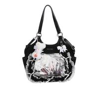 JIABAOZ Bolso Ita Bag Y2K JK, Bolso Kawaii con Lazo y Encaje, Ventana Transparente para Exhibir Pins Anime, Bolso de Mano Estético con Correa Ajustable para Cosplay y Uso Diario (Black)