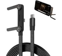 JIABAOZ Invisible Stand Charging Cable, 2-in-1 Type C Cable Fast Charging Cord With Built-in Phone Stand, Braided Fast Charge Cables for Smartphones Tablets