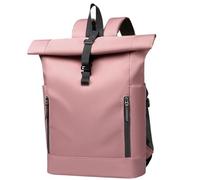 JIABAOZ Mochila Enrollable, Mochila Portátil 15,6 Pulgadas, Mochila Casual para Escuela, Trabajo y Viajes (Rosa)