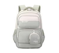 JIABAOZ Mochila Escolar Niña Adolescente, Mochila Ergonómica Ligera para Primaria y Secundaria 1º-9º Curso, Mochilas Aesthetic para Niñas y Niños, Colegio y Uso Diario (Gray)