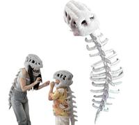 JIABAOZ Spinosaurus Plush Dino Outfit, Dinosaur Spinosaurus Costume, 3D Skeleton Plush Outfit, Halloween Dinosaur Fancy Dress Costume Toy for Cosplay & Halloween (75cm/29.5in)