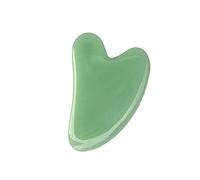 Jiacheng29_ Guasha Stone, herramienta facial en forma de corazón masaje corporal sintético cara raspador para unisex color jade talla única