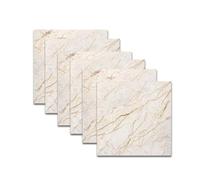 JIACUO 12 Piezas de mármol Autoadhesivo PVC cerámica azulejo Pegatina Impermeable Pared decoración del hogar