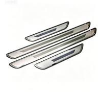 JIAHAI 4 Piezas Protector Umbral de Puerta de Coche para Alfa Romeo Tonale Stelvio Mito Giulietta Giulia Alfa 4C, Umbrales de Puerta Acero Inoxidable, Autoadhesivo Puerta Guardias del Borde Estribos