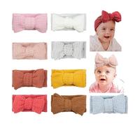 JIAHANG Baby Bows - Turbante anudado para la cabeza, diademas elásticas para el pelo para recién nacidos, bebés y niñas pequeñas