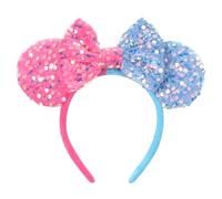 JIAHANG Diadema brillante con orejas de ratón con lentejuelas completas, decoración de parque de fiesta, accesorios para el cabello para mujeres y niñas