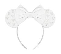 JIAHANG Diadema para niña (terciopelo blanco 04)