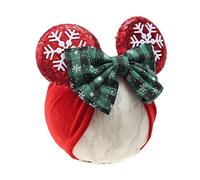 JIAHANG Diadema turbante de orejas de ratón para bebé, diadema de terciopelo para el pelo, diadema ancha para recién nacidos, suministros de fiesta