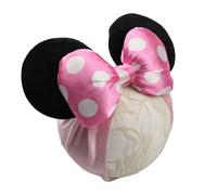 JIAHANG Turbante de orejas de ratón para bebé niña con lazos de lentejuelas, diadema ancha de terciopelo para el pelo