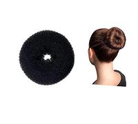 JIAHAO 1 pieza extra grande para hacer moños de pelo, moño estilo anillo, moño para mujer, moños moldeadores de donas (para cabello grueso y largo) de 5.5 pulgadas, (X-negro)