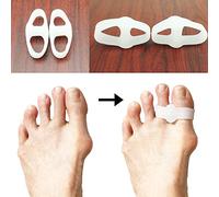 JIAHAO 2 separadores de dedos para juanetes, herramienta de juanetes de gel Hallux Valgus