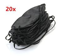JIAHAO - 20 máscaras de dormir para dormir y dormir con almohadilla para la nariz, color negro