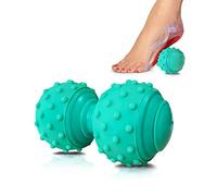 JIAHAO Masaje de pies con forma de cacahuete, bola para aliviar el dolor de pies, masajeador para aliviar la fascitis plantar y el dolor de talón, arco de pie y relajación de hombro, pie de espalda