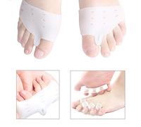 JIAHAO Separadores de dedos de los dedos de los pies superpuestos para dedos de los pies, corrector de dedos de los pies, separadores de los dedos de los juanetes, alisador de dedos de los pies,